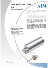 Linear Drive Stirling Cooler 7052 - AIM Infrarot-Module GmbH