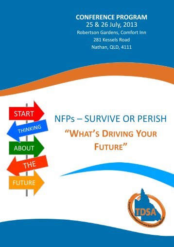 NFPs â SURVIVE OR PERISH - TDSA