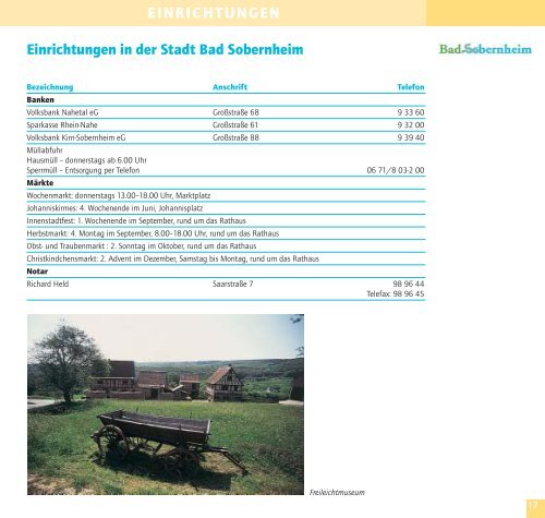 Bürger-Information der Verbandsgemeinde - Bad Sobernheim