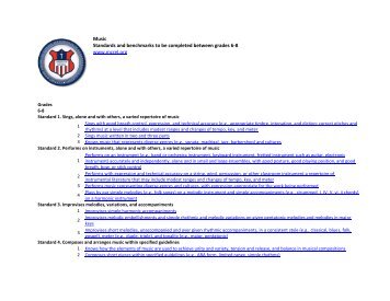 McREL Standards and Benchmarks Grade 6-8