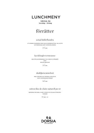 fÃ¶rrÃ¤tter - Dorsia