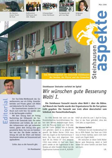 Ausgabe 03/2006 - Aspekte Steinhausen