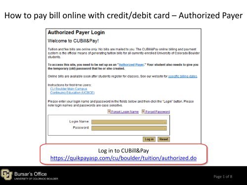 in-depth instructions on how to pay online with credit card