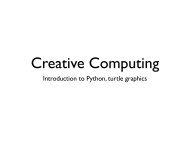 Introduction to Python, turtle graphics - Garfield Computer Science