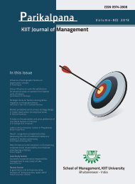 Vol.9(i) - School of Management, KIIT University
