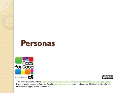 Personas Presentation (PDF)