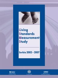 Living Standards Measurements Study - Serbia 2002 - 2007