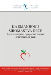 Ka smanjenju siromastva dece - Socijalno ukljuÄivanje i smanjenje ...