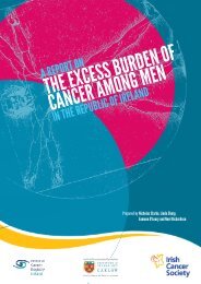 the excess burden of cancer among men - Irish Cancer Society