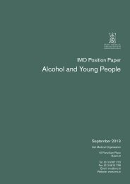 IMO Position Paper Alcohol and Young People - Irish Medical ...