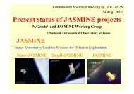 Present status of JASMINE projects