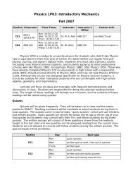 Physics 1D03 Test 2 Version 2