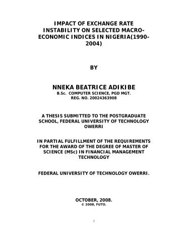 nneka beatrice adikibe - Federal University of Technology, Owerri