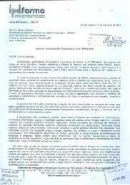 Carta do IPD-Farma enviada em outubro Ã  Anvisa sobre a avaliaÃ§Ã£o ...