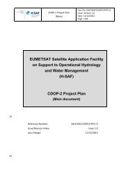 CDOP2 Project Plan - Main Document - H-SAF