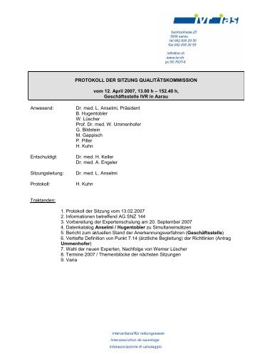 Protokoll Q-Kom 2007-04-12 - IVR-IAS