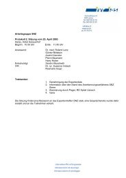 Protokoll AG SNZ 2003-04-25