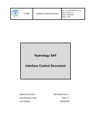 Interface Control Document (ICD) - H-SAF