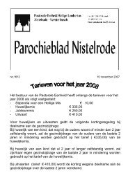 10 nov - Pastorale eenheid Nistelrode - Vorstenbosch