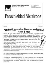05 mei - Pastorale eenheid Nistelrode - Vorstenbosch