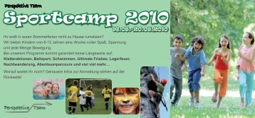 PDF Flyer Sportcamp 2010 - Perspektive-Team