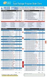 Food Package Program Order Form - Ohio Inmate Package