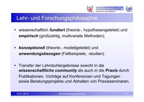 Hochschulcontrolling - FernUniversitÃ¤t in Hagen