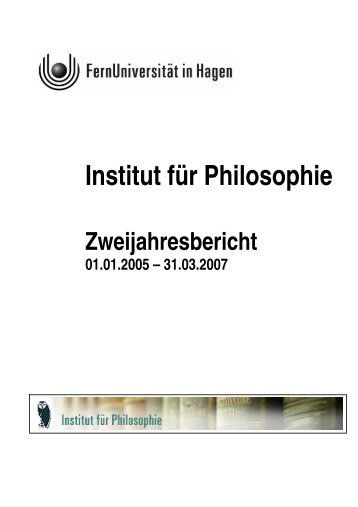 Philosophie - FernUniversitÃ¤t in Hagen