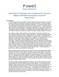 Hypo Batch Controller with Temperature Indicator - Powell ...