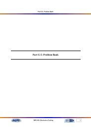 Part G-2: Problem Bank