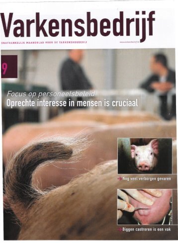 Zie artikel "Varkensbedrijf". - Zeolite Products