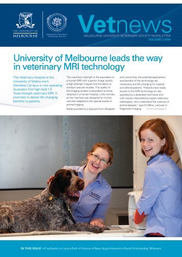 Vetnews - Faculty of Veterinary Science - University of Melbourne