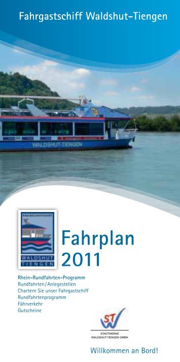 Fahrplan 2011 Fahrgastschiff Waldshut-Tiengen
