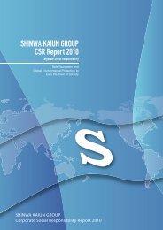 SHINWA KAIUN GROUP CSR Report 2010