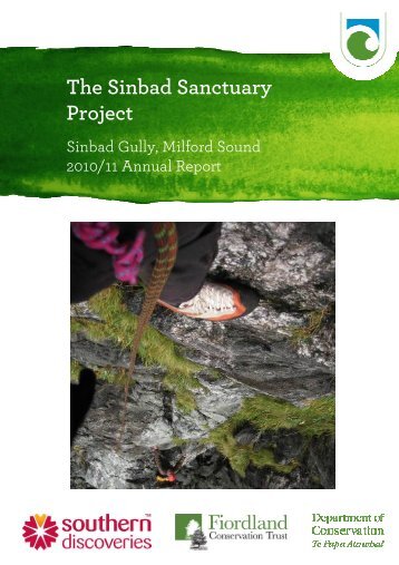 Sinbad Sanctuary Annual Report 2010/2011 - Fiordland ...