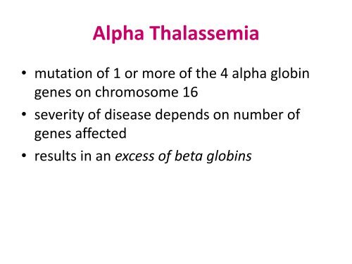 Beta Thalassemia