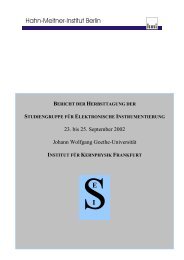Bericht - SEI - Studiengruppe fÃ¼r Elektronische Instrumentierung