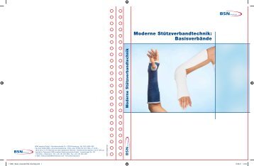 Moderne Stützverbandtechnik: Basisverbände - bei BSN medical