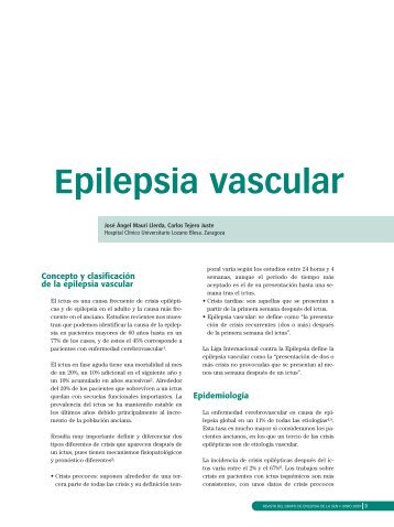 Epilepsia vascular - Grupo de Epilepsia de la SEN