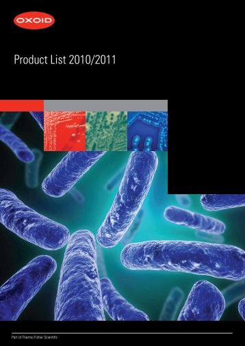 Product List 2010/2011 - Oxoid