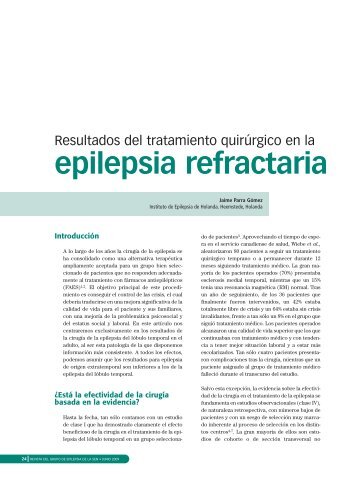 epilepsia refractaria - Grupo de Epilepsia de la SEN