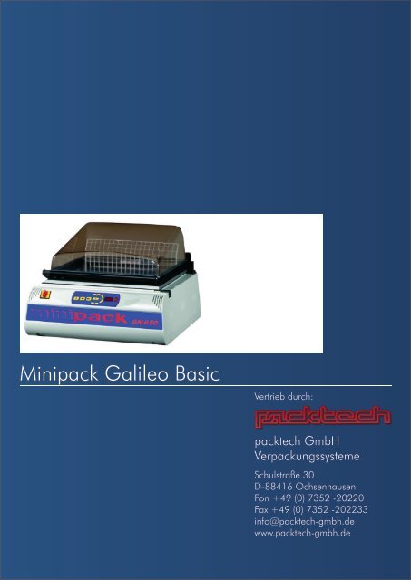 Minipack Galileo Basic - Packtech-GmbH