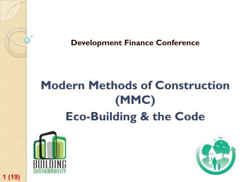 Introduction to MMC & Eco Construction – Tim Doherty, Buildstore