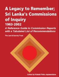 sri lanka's commissions of inquiry - Law & Society Trust