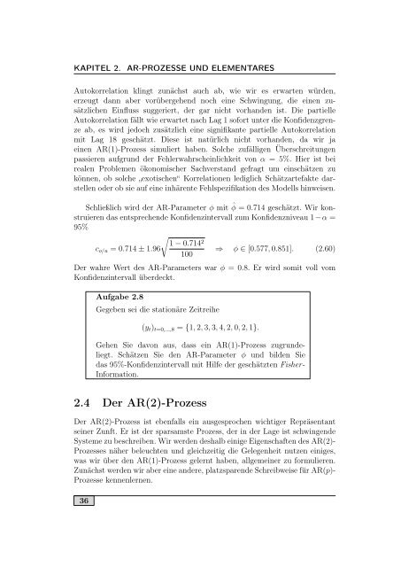 Zeitreihenanalyse â Einstieg und Aufgaben - FernUniversitÃ¤t in Hagen