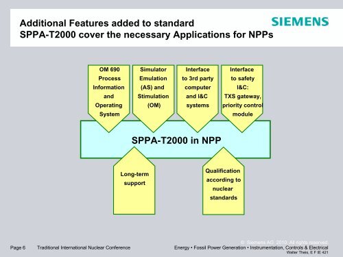 SPPA â T2000 covers all NPP needs on Operational I&C
