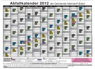 Abfallkalender 2012 der Gemeinde Allendorf (Eder)