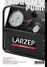 Hydro Test Pump - Larzep Australia Pty Ltd