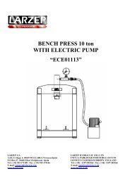 BENCH PRESS 10 ton WITH ELECTRIC PUMP âECE01113â