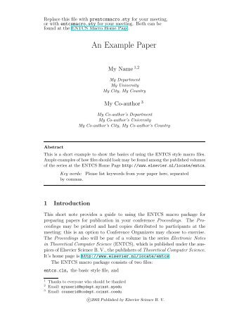 An Example Paper